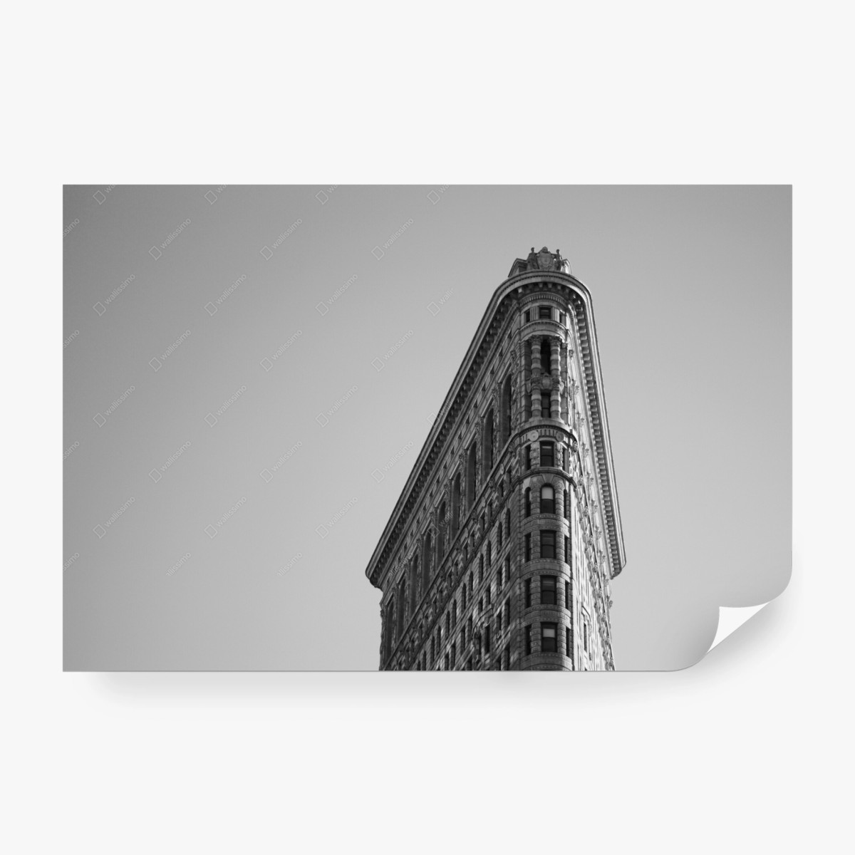 Fototapete monochromes poster mit dreieckigem denkmal – Wallnifity®
