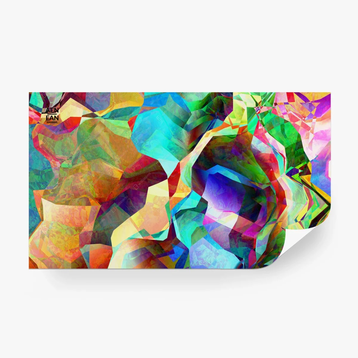 Fototapete vibrante geometrische farbexplosion – Wallnifity®