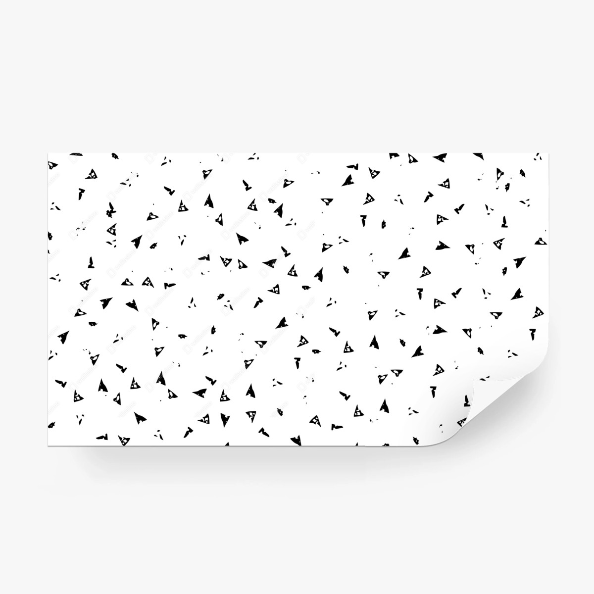 Fototapete minimalistisches muster mit schwarzen dreiecken – Wallnifity®