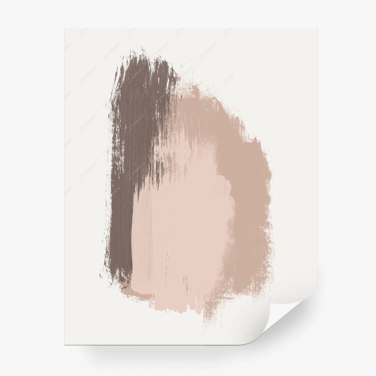 Fototapete zarte beige pinselstriche – Wallnifity®
