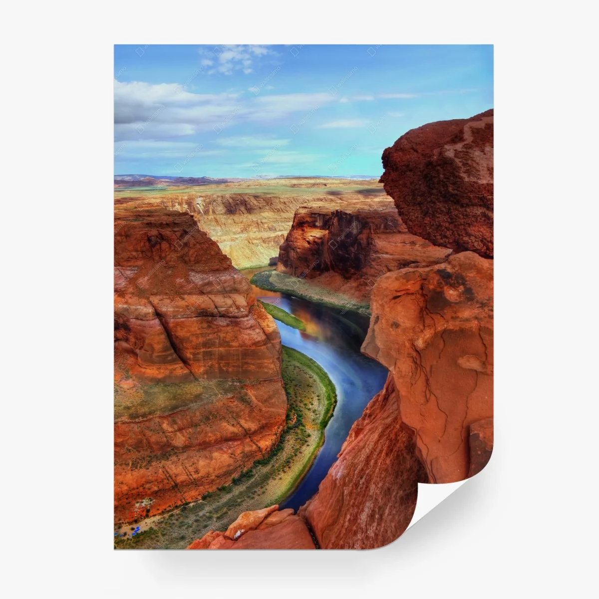 Fototapete Horseshoe Bend schlucht panorama – Wallnifity® Fototapete Horseshoe Bend schlucht panorama – Wallnifity®