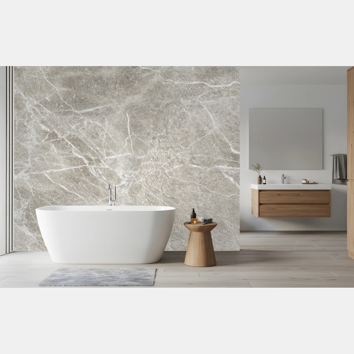 Fototapete zarte graue marmortextur – Wallnifity®