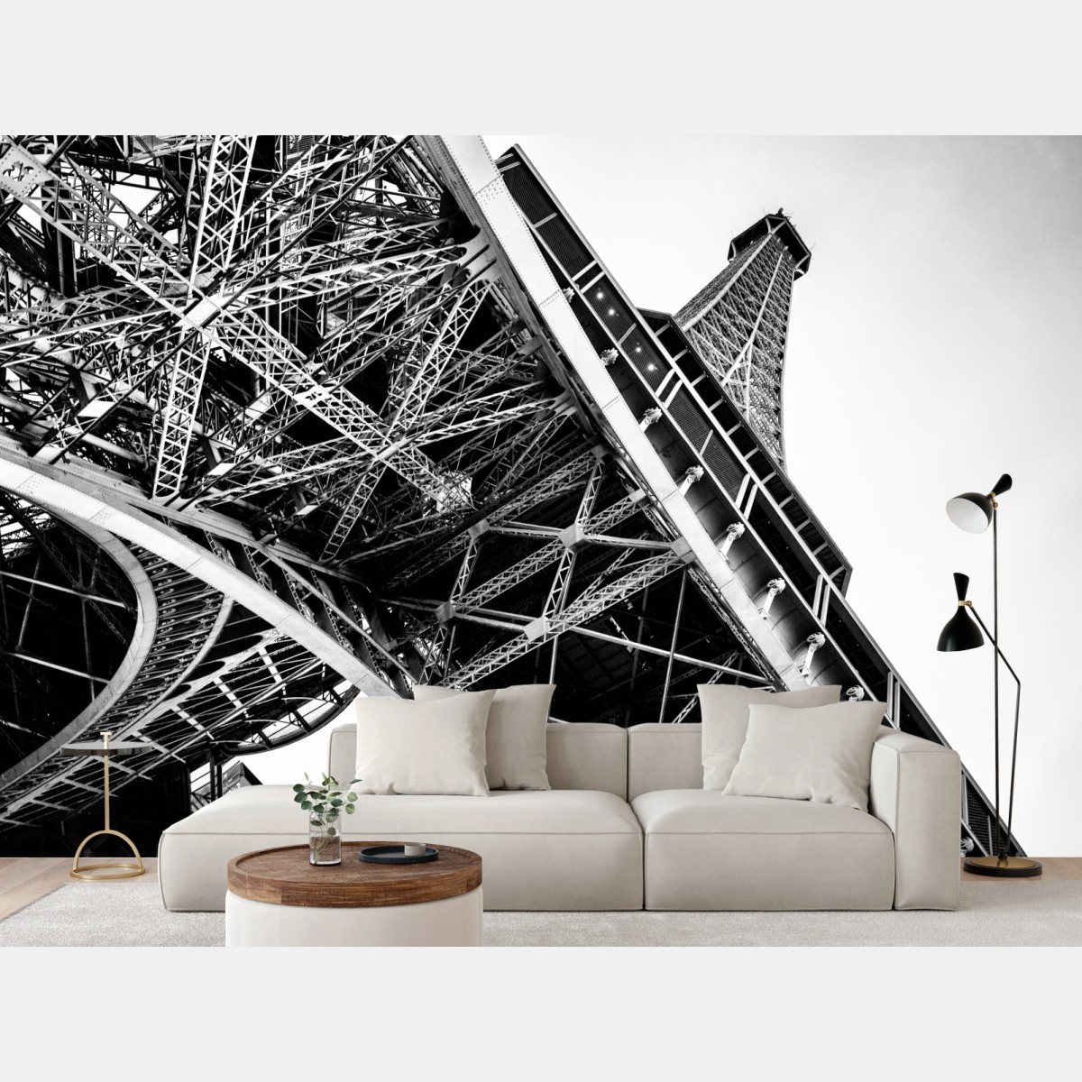 Fototapete dramatische perspektive des Eiffelturms – Wallnifity®
