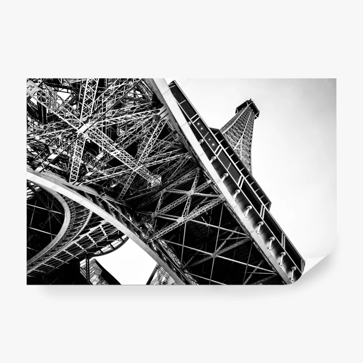Fototapete dramatische perspektive des Eiffelturms – Wallnifity®