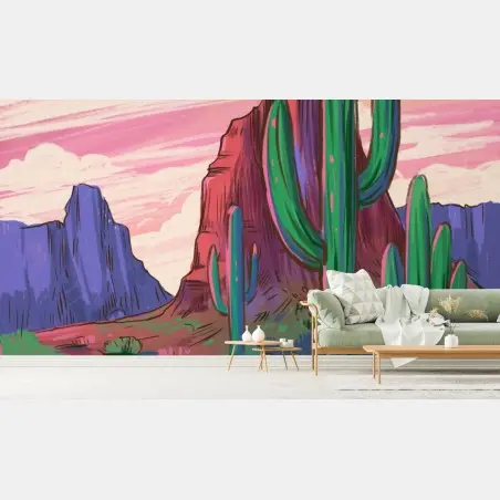 Fototapete wüste Arizona bei dämmerung – Wallnifity®