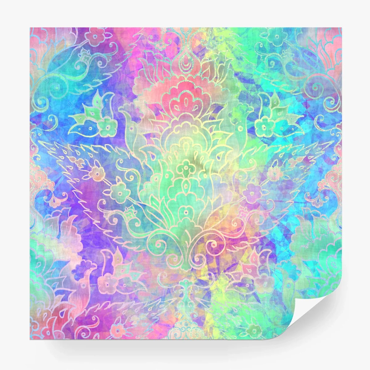 Fototapete pastell boho floral mandala muster – Wallnifity® Fototapete pastell boho floral mandala muster – Wallnifity®