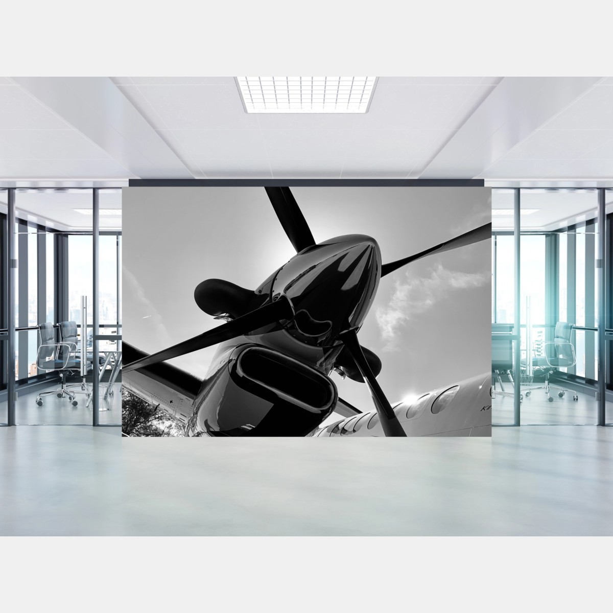 Fototapete dramatische propeller-perspektive – Wallnifity®