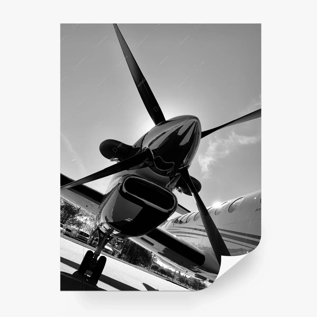Fototapete dramatische propeller-perspektive – Wallnifity® Fototapete dramatische propeller-perspektive – Wallnifity®