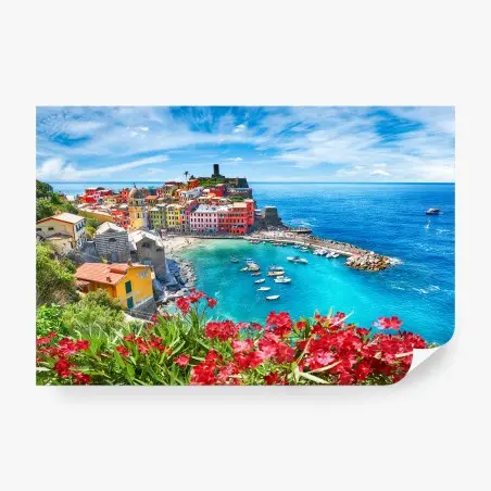 Fototapete Vernazza buntes küstenpanorama – Wallnifity®