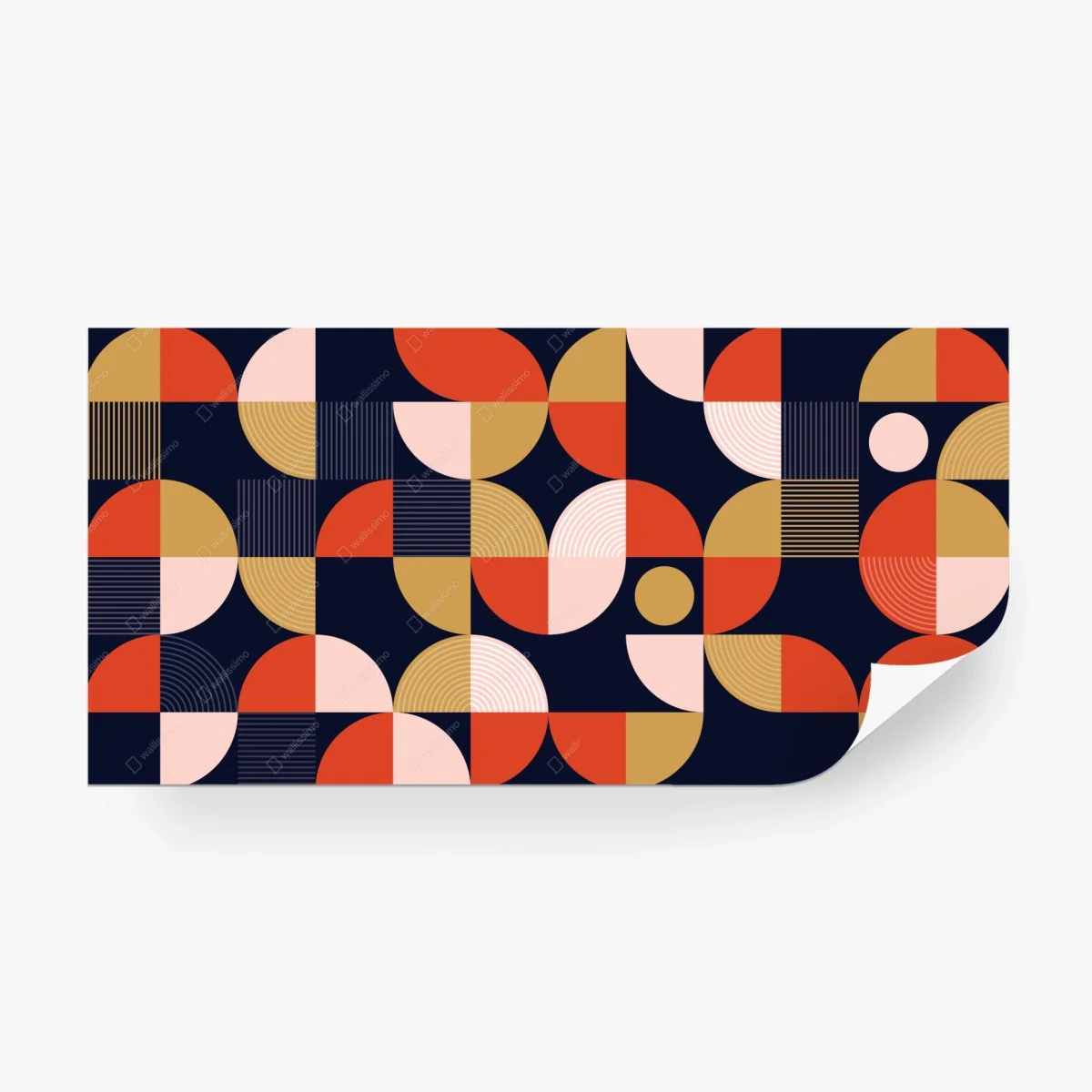 Fototapete retro geometrisches muster – Wallnifity®