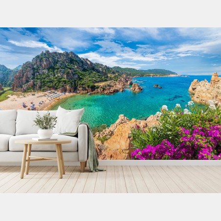 Fototapete türkisbucht bei Costa Paradiso – Wallnifity®