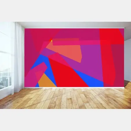 Fototapete lebhafte geometrische abstraktion – Wallnifity®