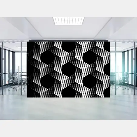 Fototapete geometrisches rastermuster mit sechsecken – Wallnifity®