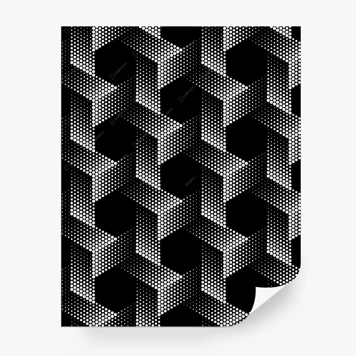 Fototapete geometrisches rastermuster mit sechsecken – Wallnifity®