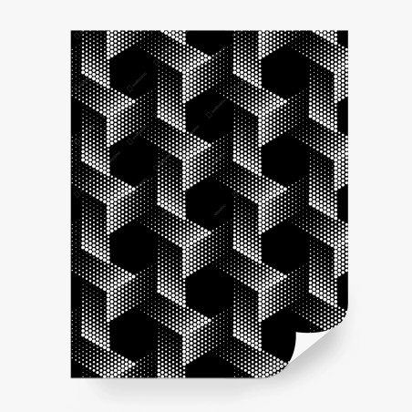 Fototapete geometrisches rastermuster mit sechsecken – Wallnifity®