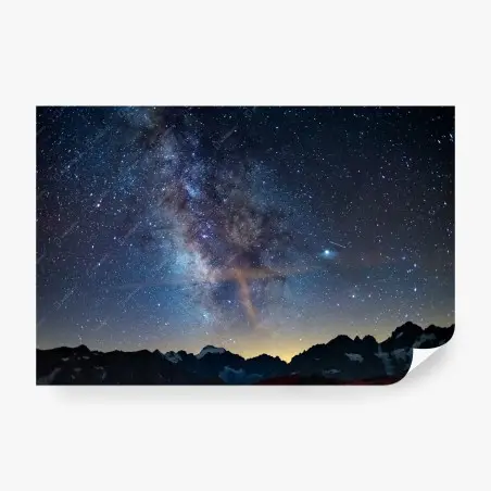Fototapete milchstraße über den Alpen – Wallnifity®