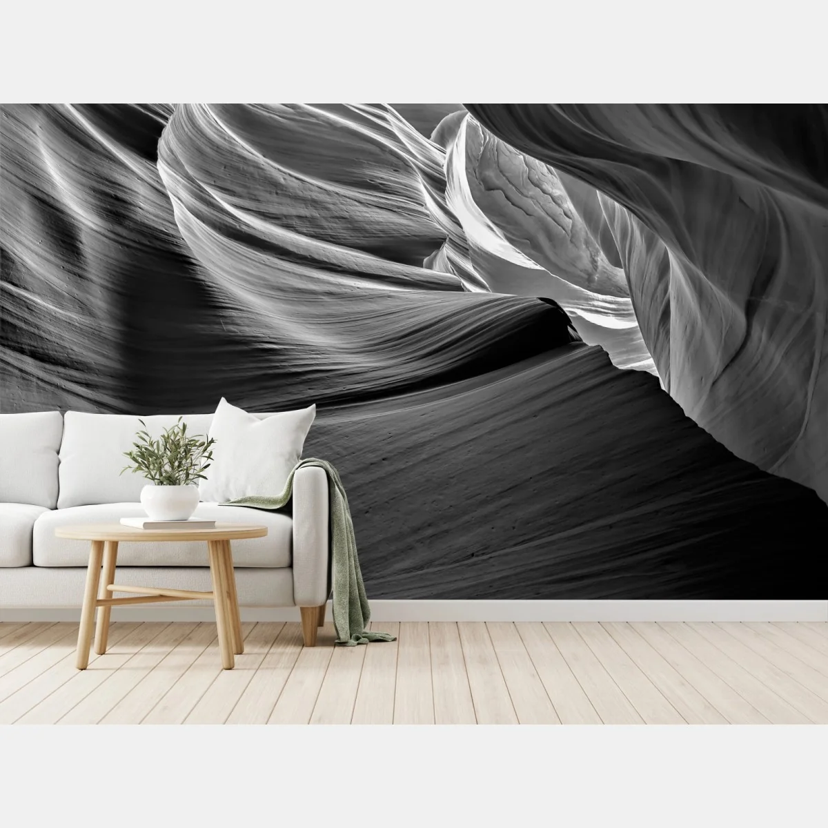Fototapete monochrome schluchtenformen – Wallnifity® Fototapete monochrome schluchtenformen – Wallnifity®