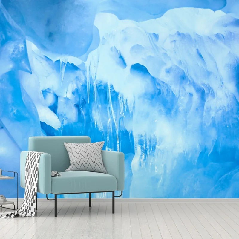 Fototapete ätherische blaue eishöhle – Wallnifity® Fototapete ätherische blaue eishöhle – Wallnifity®