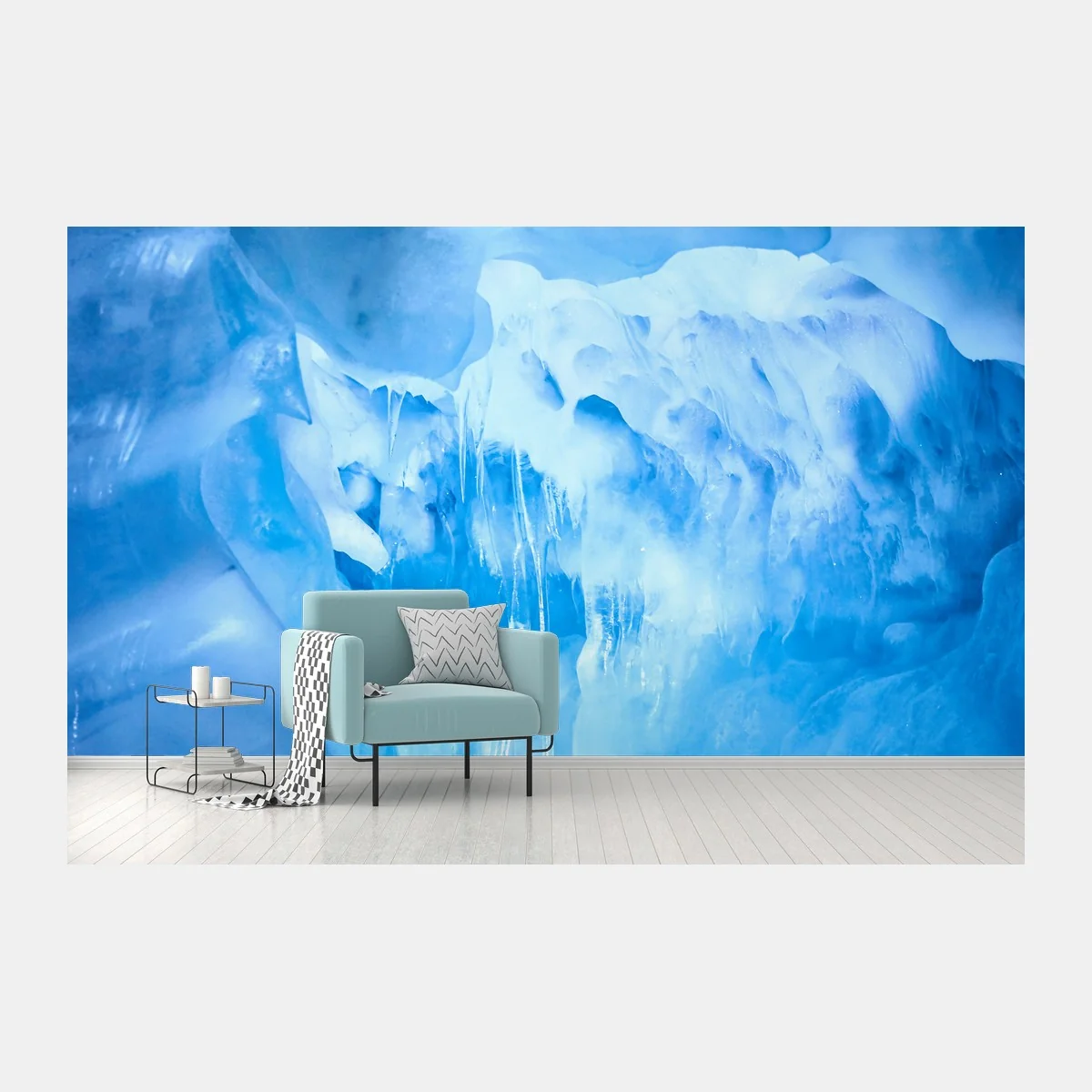 Fototapete ätherische blaue eishöhle – Wallnifity® Fototapete ätherische blaue eishöhle – Wallnifity®