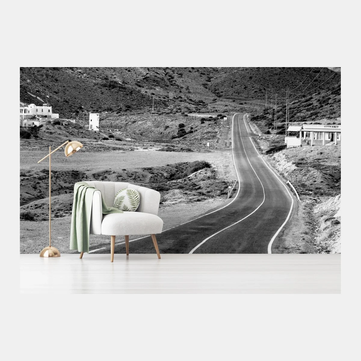 Fototapete gewundene straße durch die berge – Wallnifity® Fototapete gewundene straße durch die berge – Wallnifity®