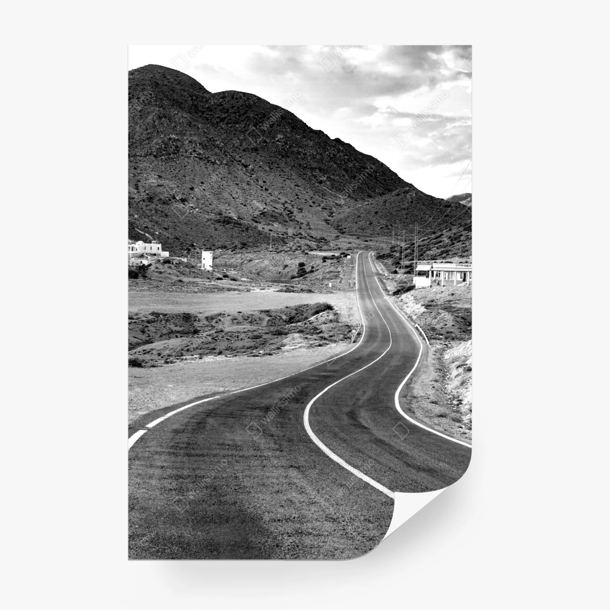 Fototapete gewundene straße durch die berge – Wallnifity® Fototapete gewundene straße durch die berge – Wallnifity®