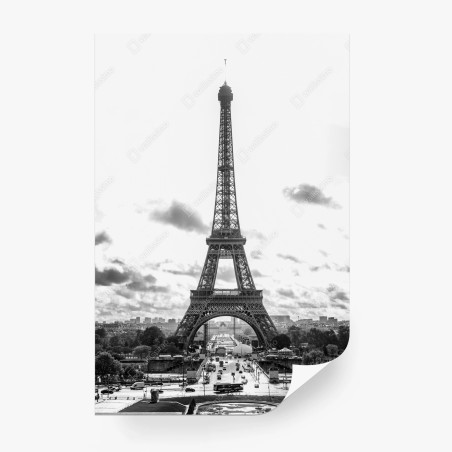 Fototapete Paris Eiffelturm in monochrom – Wallnifity®