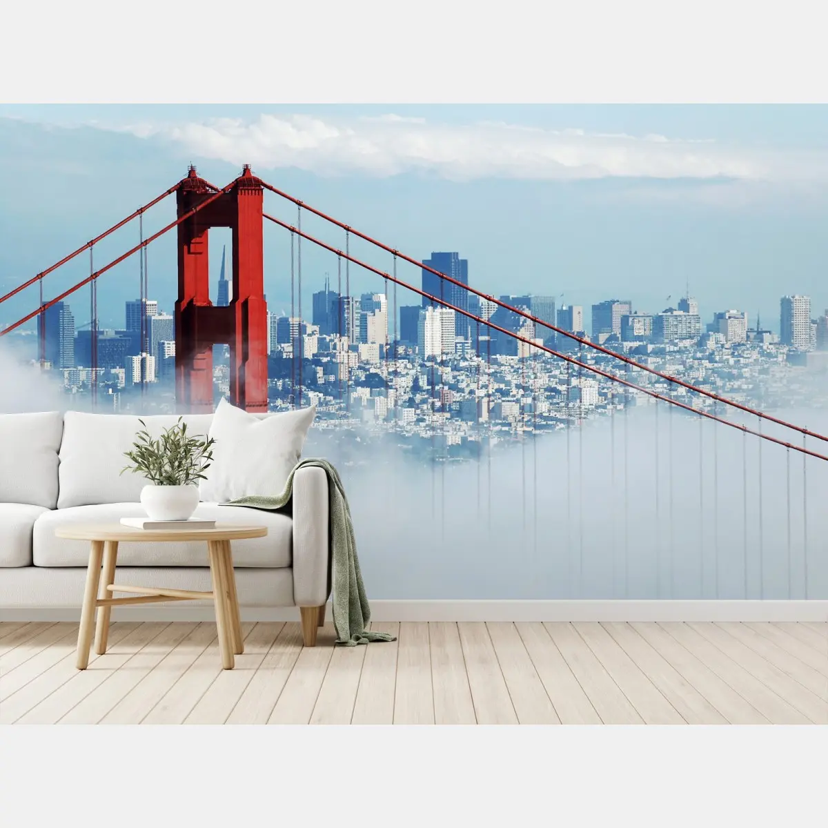 Fototapete Golden Gate im nebel über San Francisco – Wallnifity®