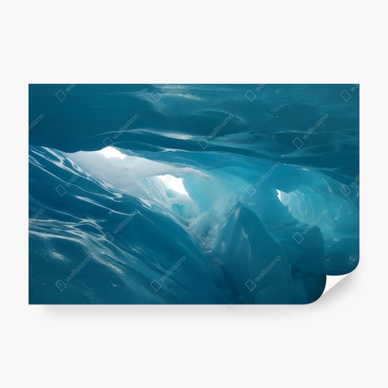 Fototapete ruhige blaue gletschereishöhle – Wallnifity® Fototapete ruhige blaue gletschereishöhle – Wallnifity®