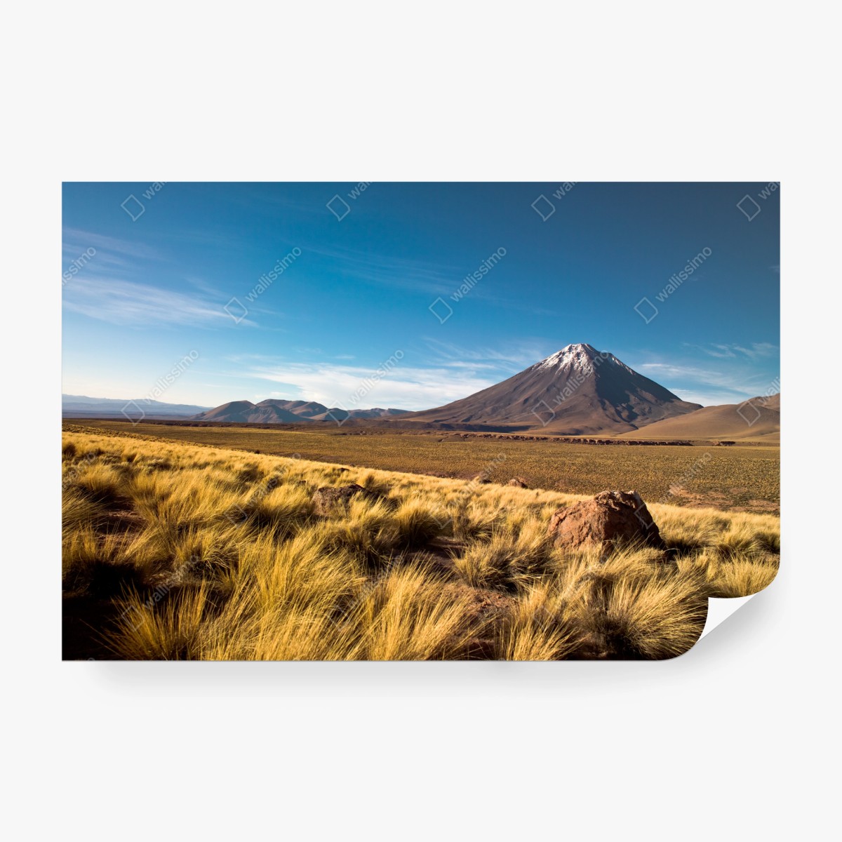 Fototapete Licancabur in der Atacama, Chile – Wallnifity® Fototapete Licancabur in der Atacama, Chile – Wallnifity®