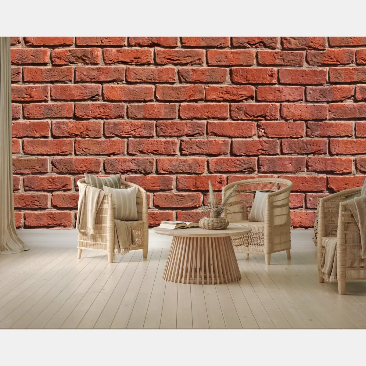 Fototapete nahtlose rote ziegelwand – Wallnifity®