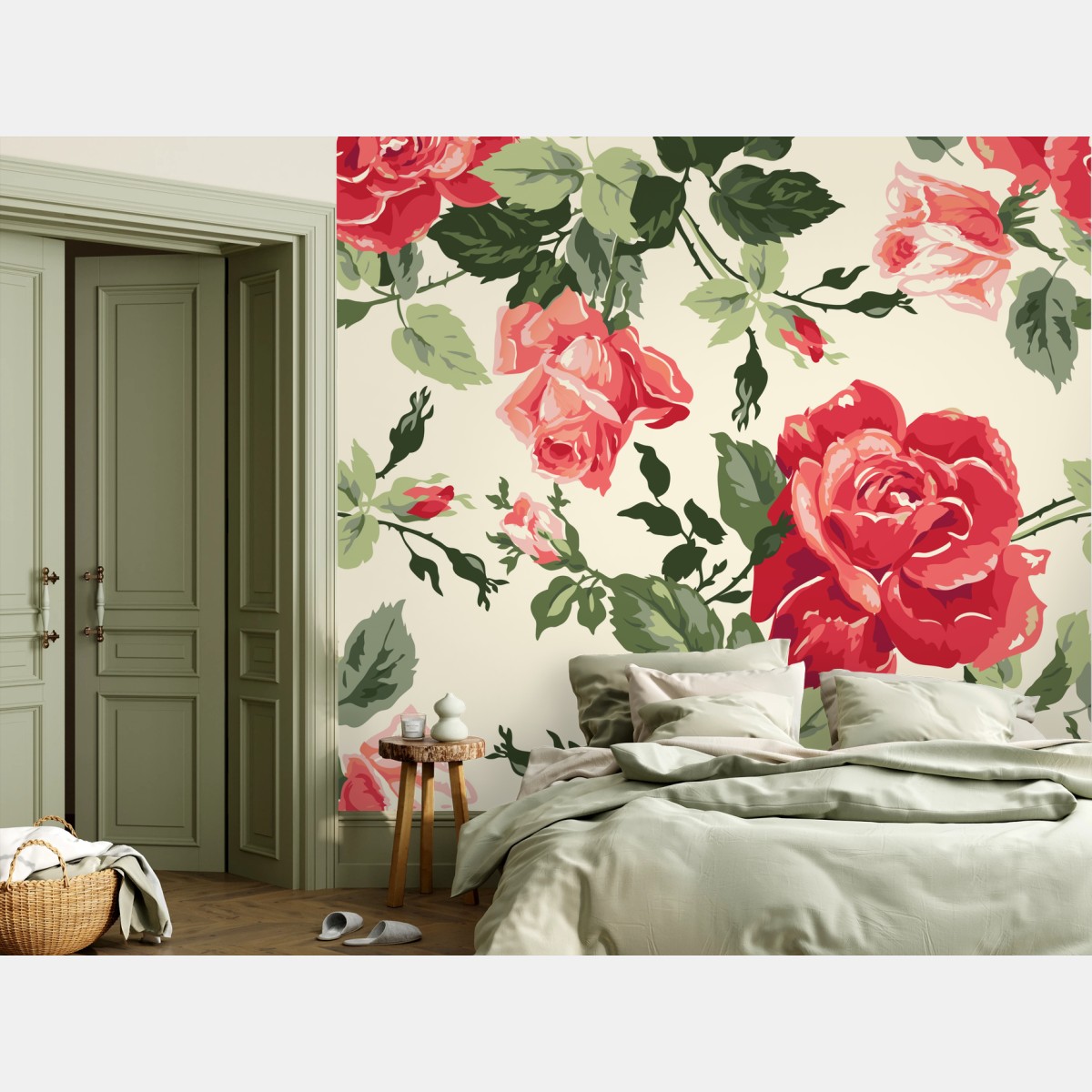 Fototapete vintage rosenmuster – Wallnifity® Fototapete vintage rosenmuster – Wallnifity®