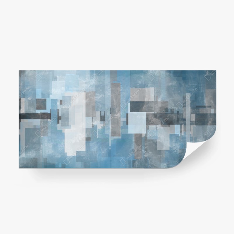 Fototapete blaue geometrische abstraktion – Wallnifity® Fototapete blaue geometrische abstraktion – Wallnifity®