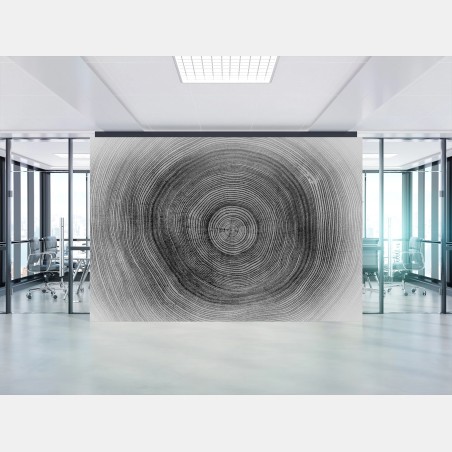 Fototapete monochrome baumringe textur – Wallnifity®