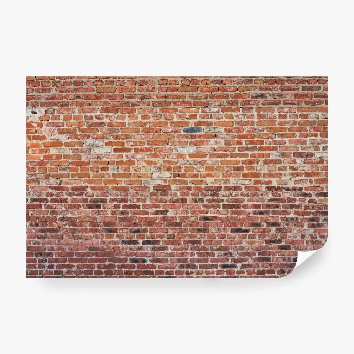 Fototapete freigelegte rote ziegelwand – Wallnifity®