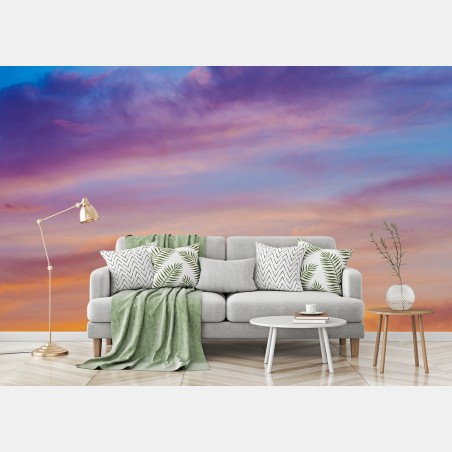 Fototapete lebendiger sonnenuntergang am himmel – Wallnifity®