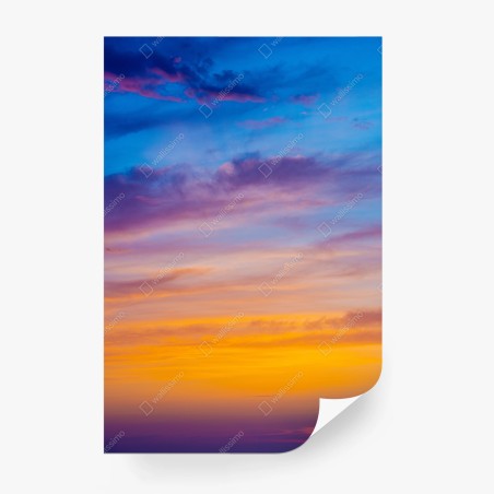 Fototapete lebendiger sonnenuntergang am himmel – Wallnifity®