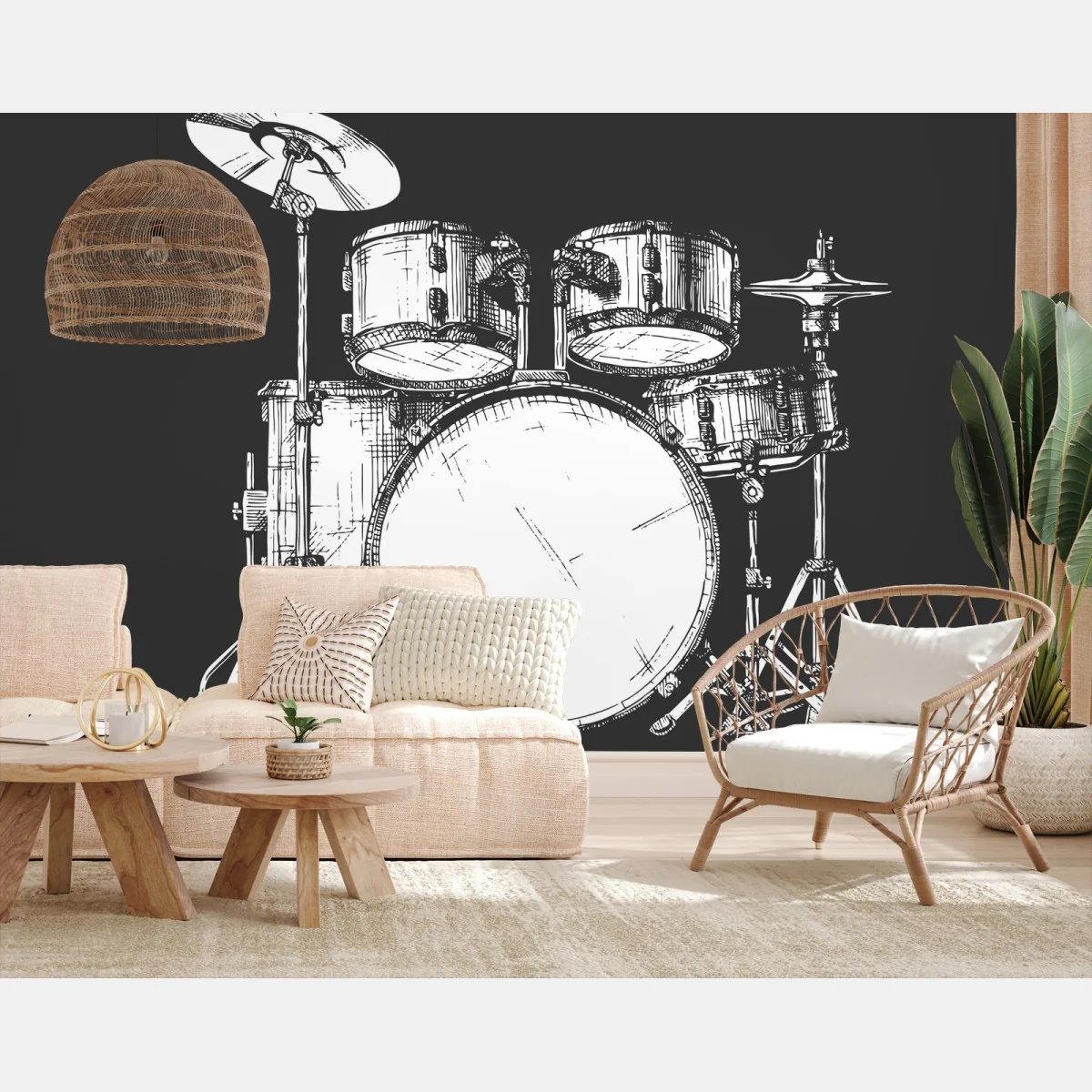 Fototapete illustration eines schlagzeugs – Wallnifity® Fototapete illustration eines schlagzeugs – Wallnifity®