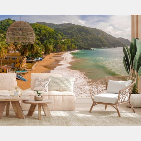 Fototapete Barbados tropischer strand panorama – Wallnifity®