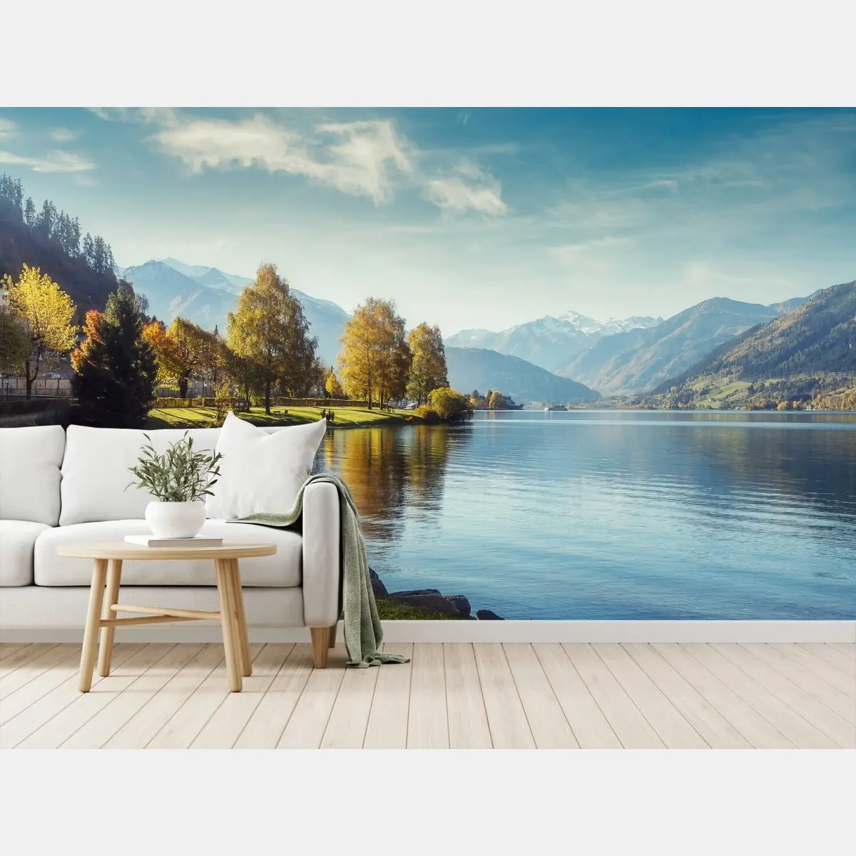 Fototapete märchenhafter alpensee bei Zell am See – Wallnifity®