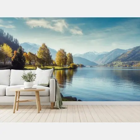 Fototapete märchenhafter alpensee bei Zell am See – Wallnifity®