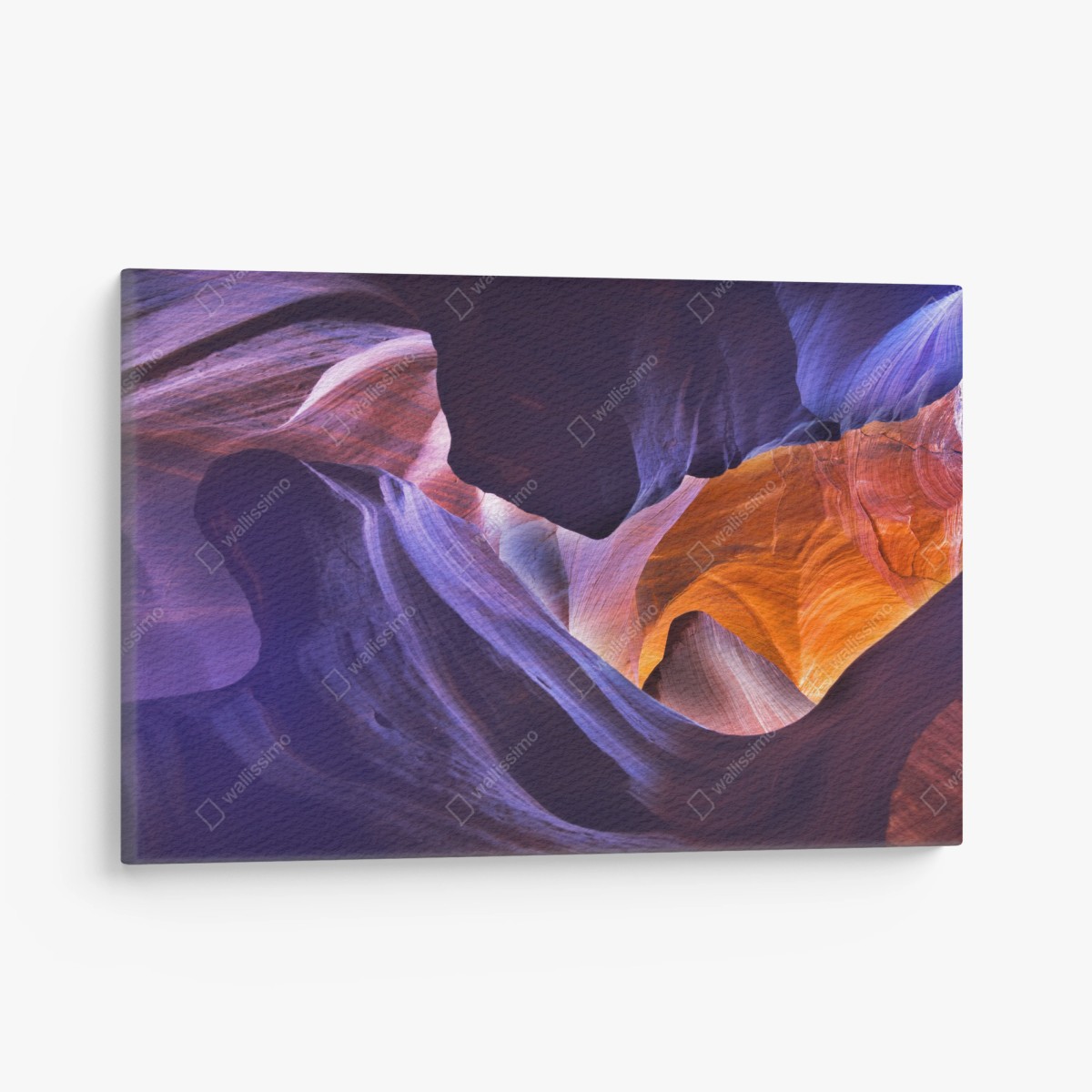 Leinwandbild Antelope Canyon in orange und violett – Wallnifity®