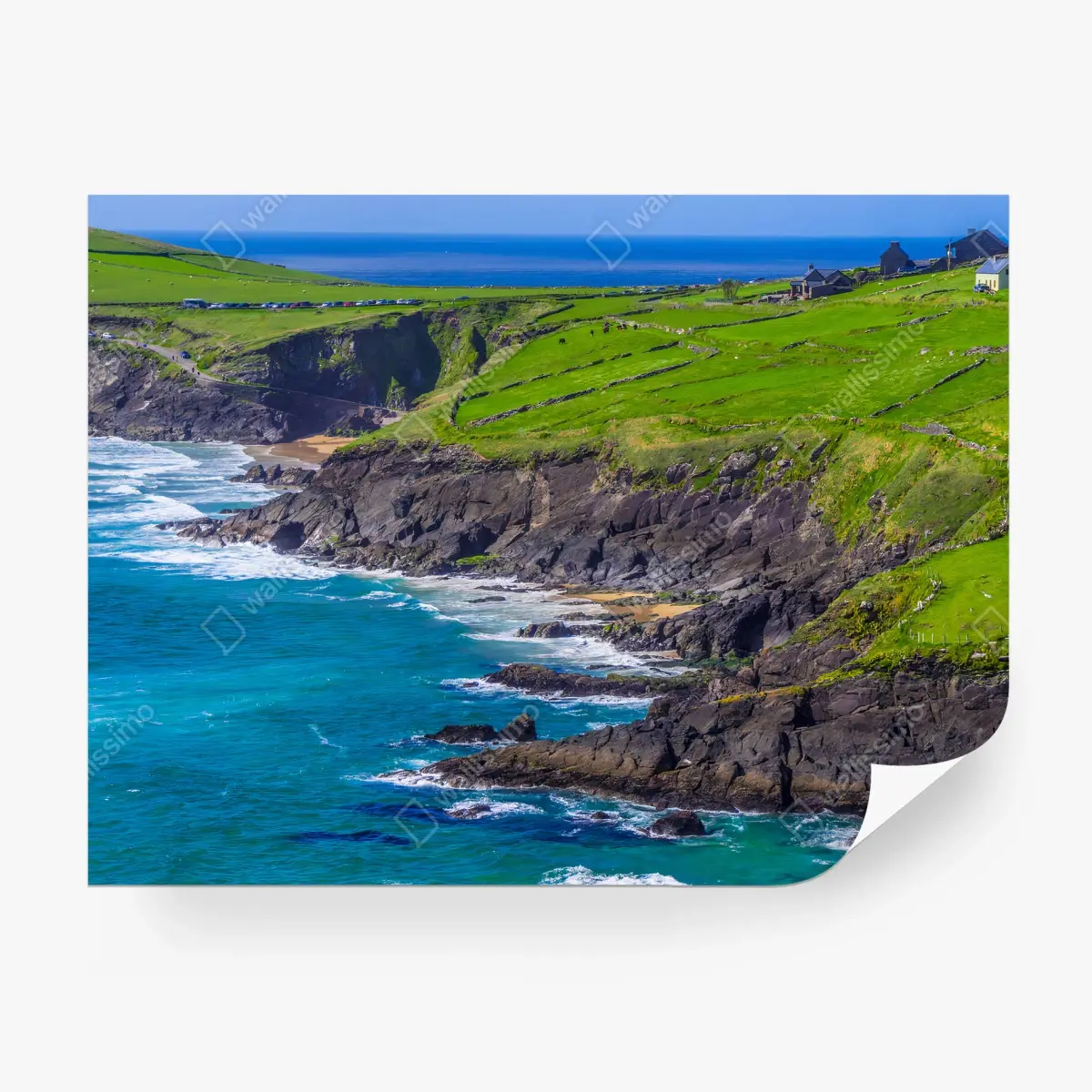 Fototapete KÜSTE KLIFFE OZEAN STRAND LANDSCHAFT FÜR WOHNZIMMER – Wallnifity®