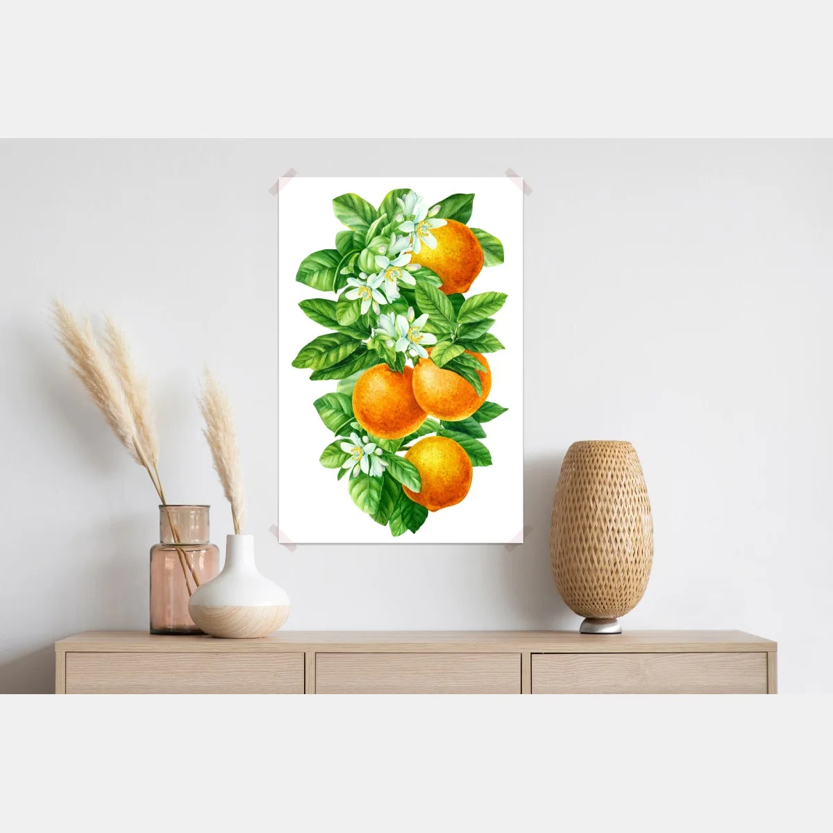 Poster zitrusblüten und reife orangen – Wallnifity® Poster zitrusblüten und reife orangen – Wallnifity®