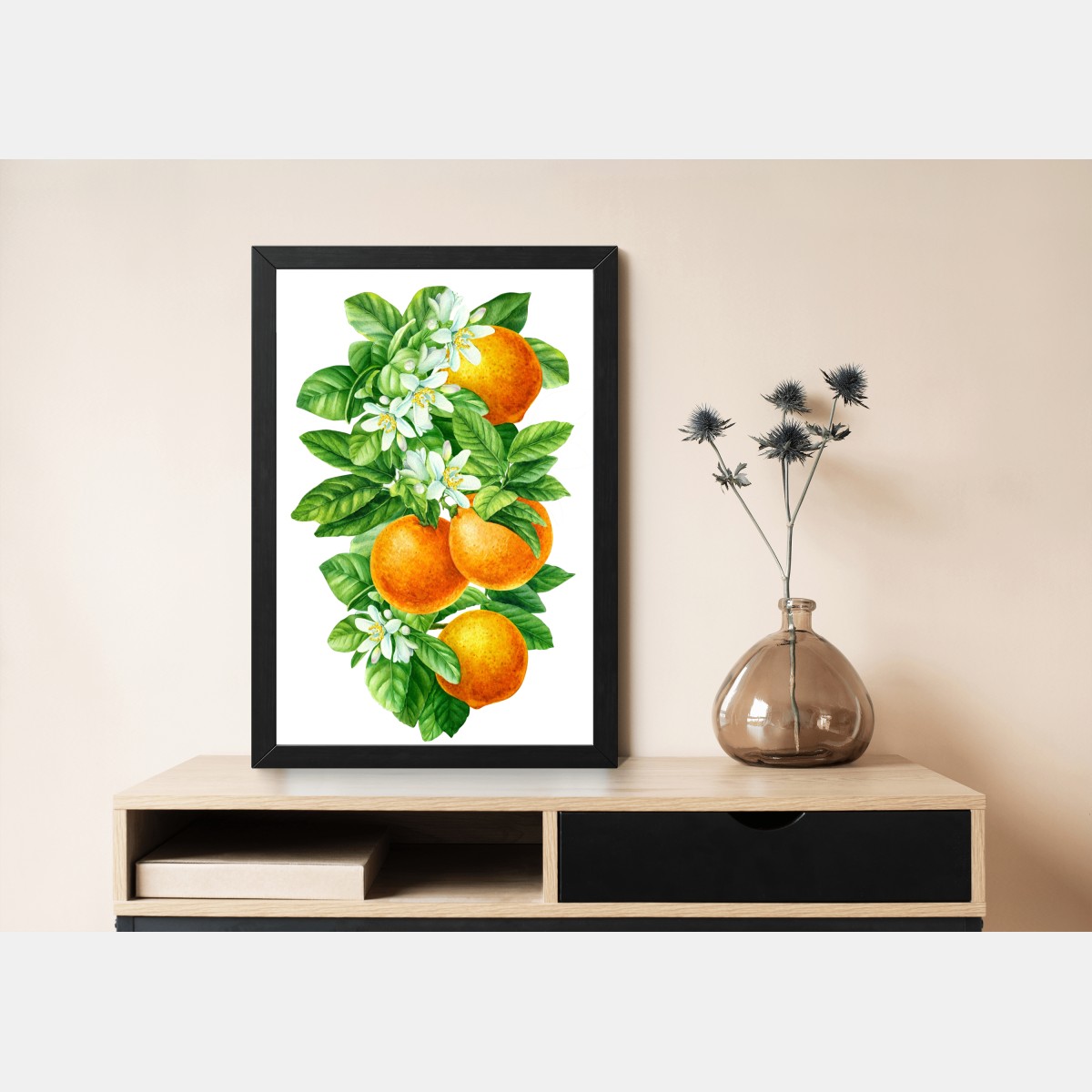 Poster zitrusblüten und reife orangen – Wallnifity®