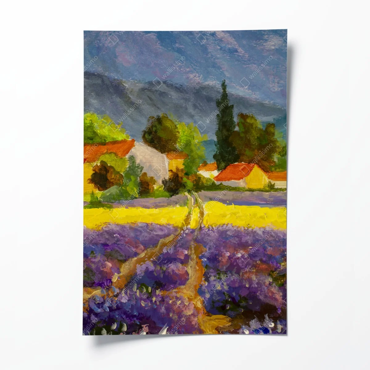 Poster lavendelfelder bei sonnenuntergang – Wallnifity® Poster lavendelfelder bei sonnenuntergang – Wallnifity®