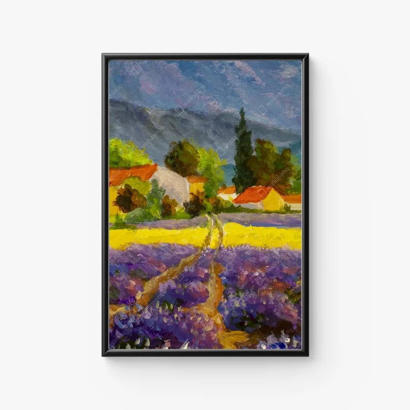 Poster lavendelfelder bei sonnenuntergang – Wallnifity® Poster lavendelfelder bei sonnenuntergang – Wallnifity®