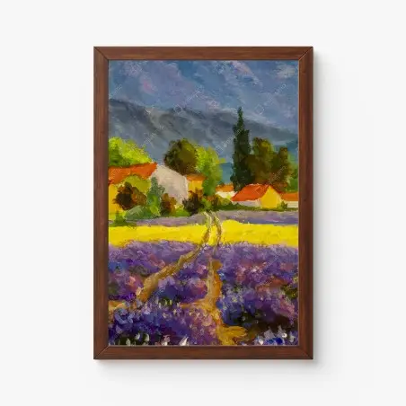 Poster lavendelfelder bei sonnenuntergang – Wallnifity®