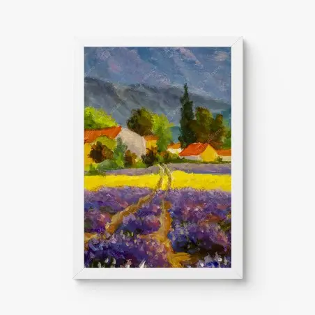 Poster lavendelfelder bei sonnenuntergang – Wallnifity®