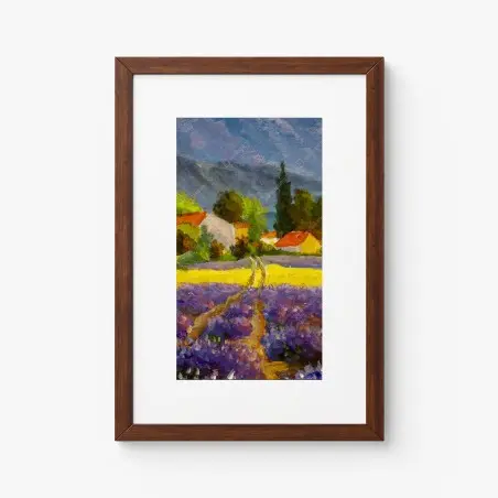 Poster lavendelfelder bei sonnenuntergang – Wallnifity®
