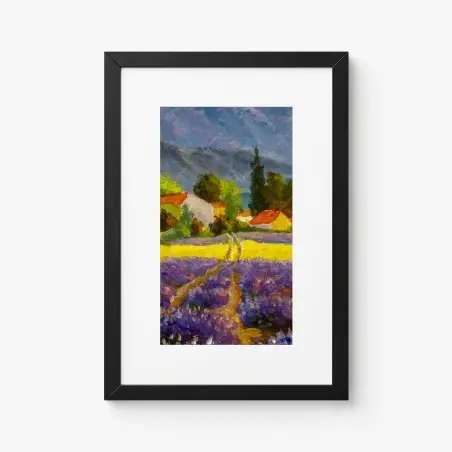 Poster lavendelfelder bei sonnenuntergang – Wallnifity®